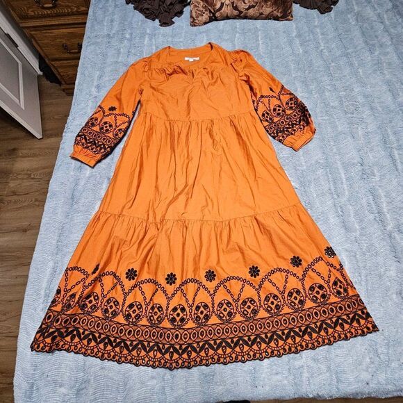 Chicos Bohemian Pull Over Maxi Dress - Picture 1 of 6